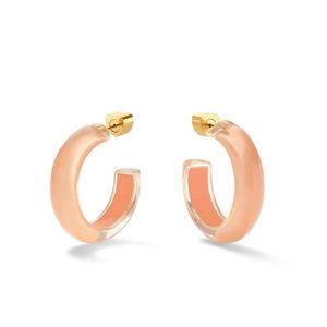 Alison Lou LOUCITE Small Jelly Hoops Peach